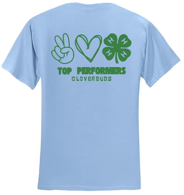 Top Performers Peace, Love, 4-H T-Shirt