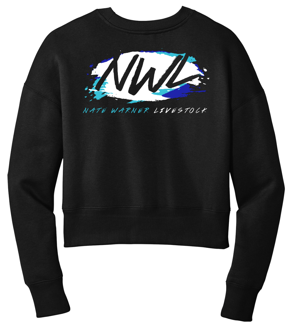 Nate Warner Livestock Women’s Perfect Weight® Fleece Cropped Crew
