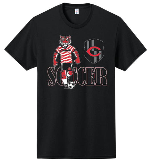 Circleville Soccer - Tiger - Men's Crest - Black