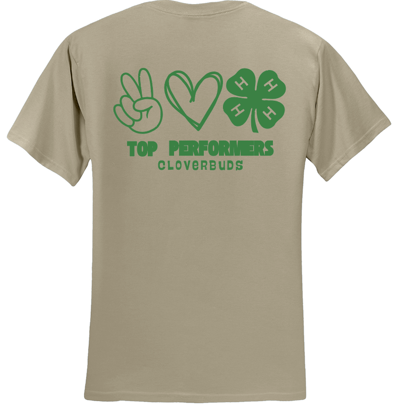 Top Performers Peace, Love, 4-H T-Shirt