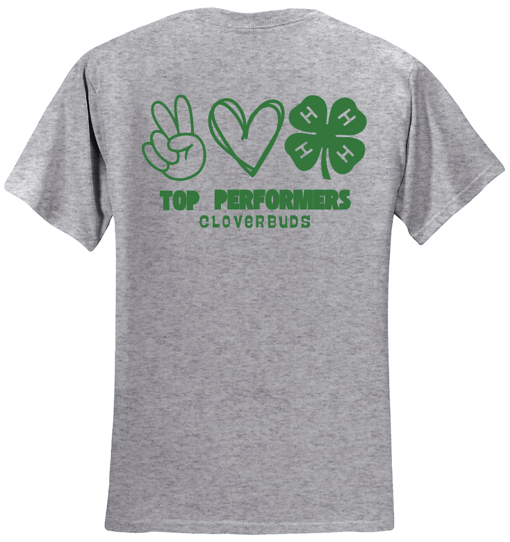 Top Performers Peace, Love, 4-H T-Shirt