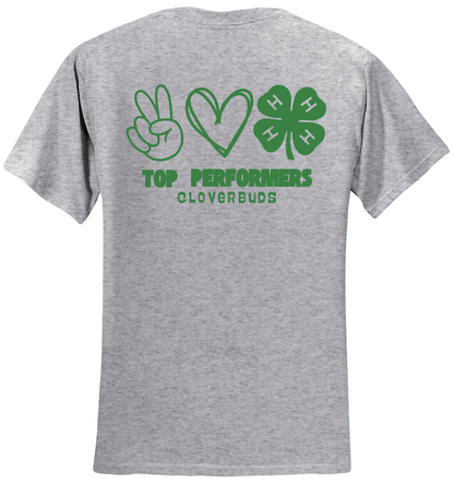 Top Performers Peace, Love, 4-H T-Shirt