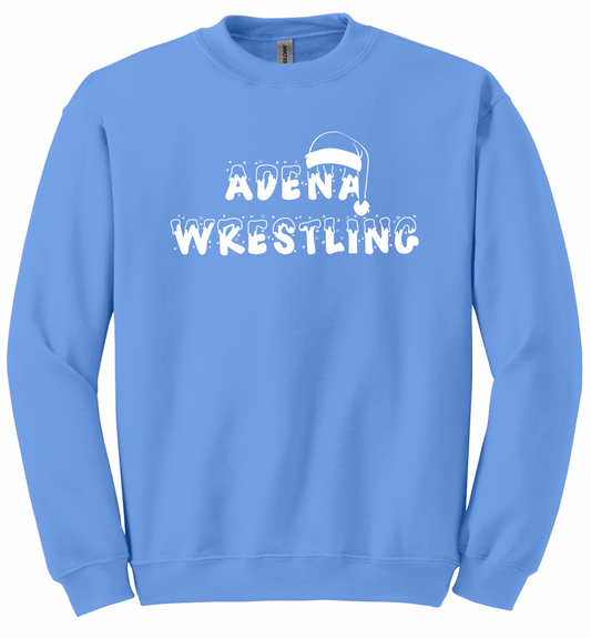 Adena Wrestling Christmas Crewneck Sweatshirt