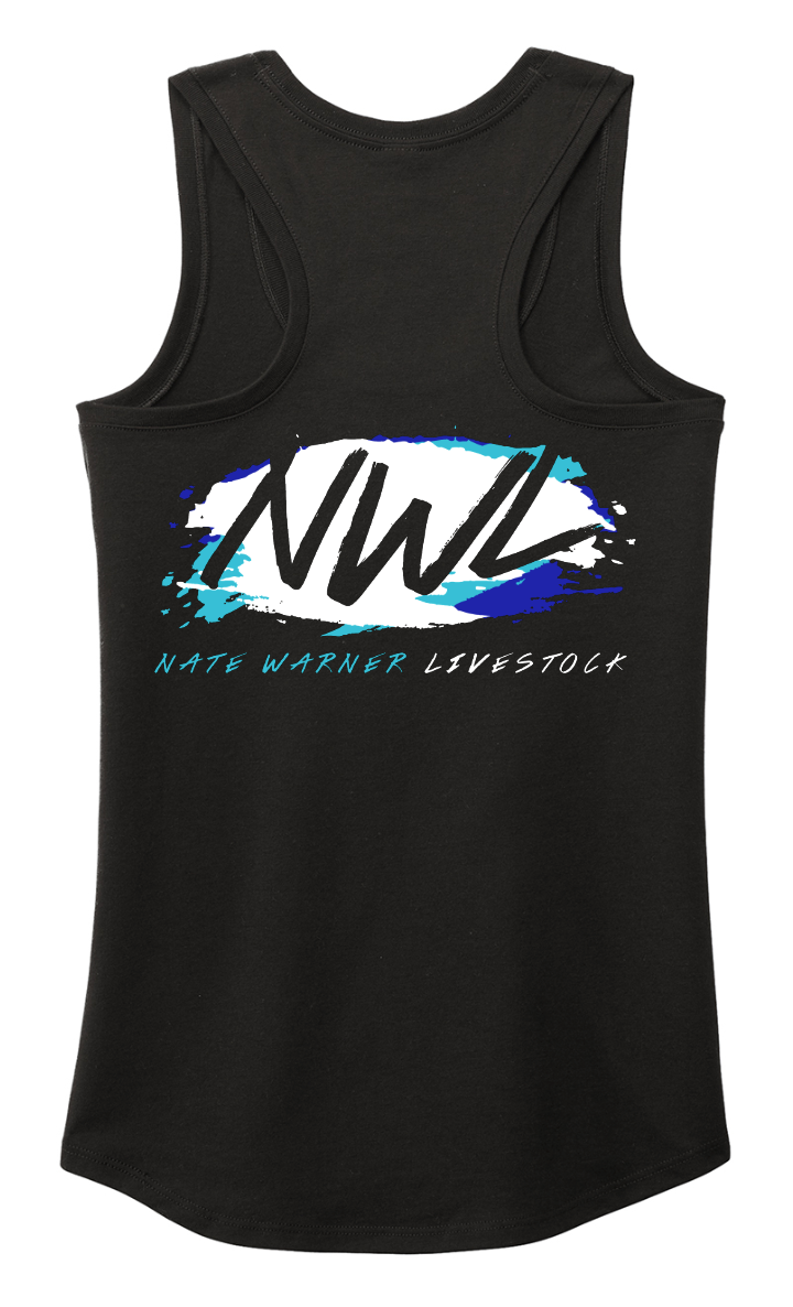 Nate Warner Livestock Tri-Blend Racerback Tank