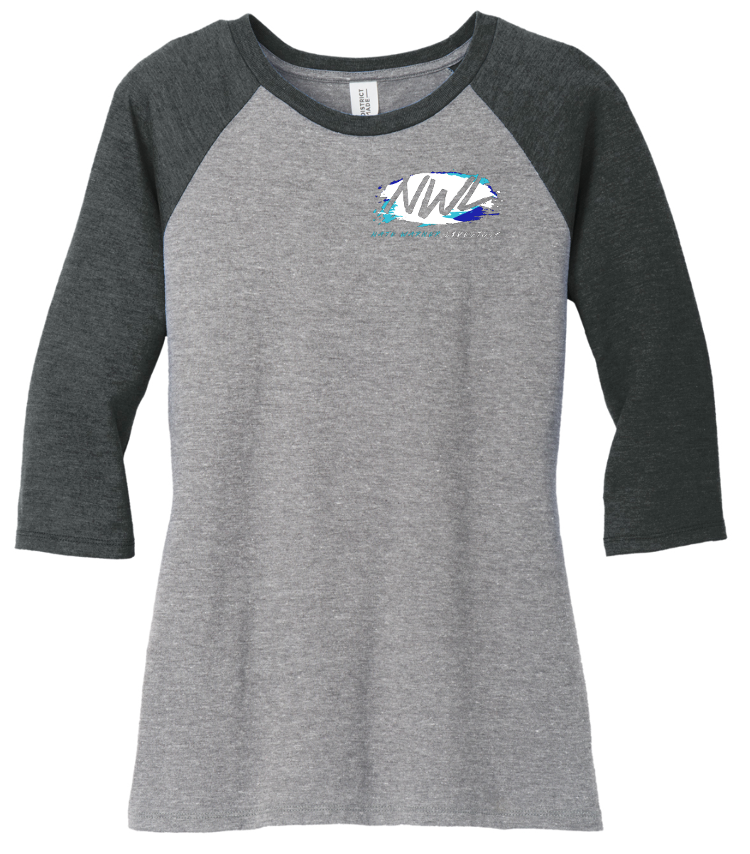 Nate Warner Livestock Tri-Blend 3/4 Sleeve Raglan