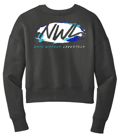 Nate Warner Livestock Women’s Perfect Weight® Fleece Cropped Crew