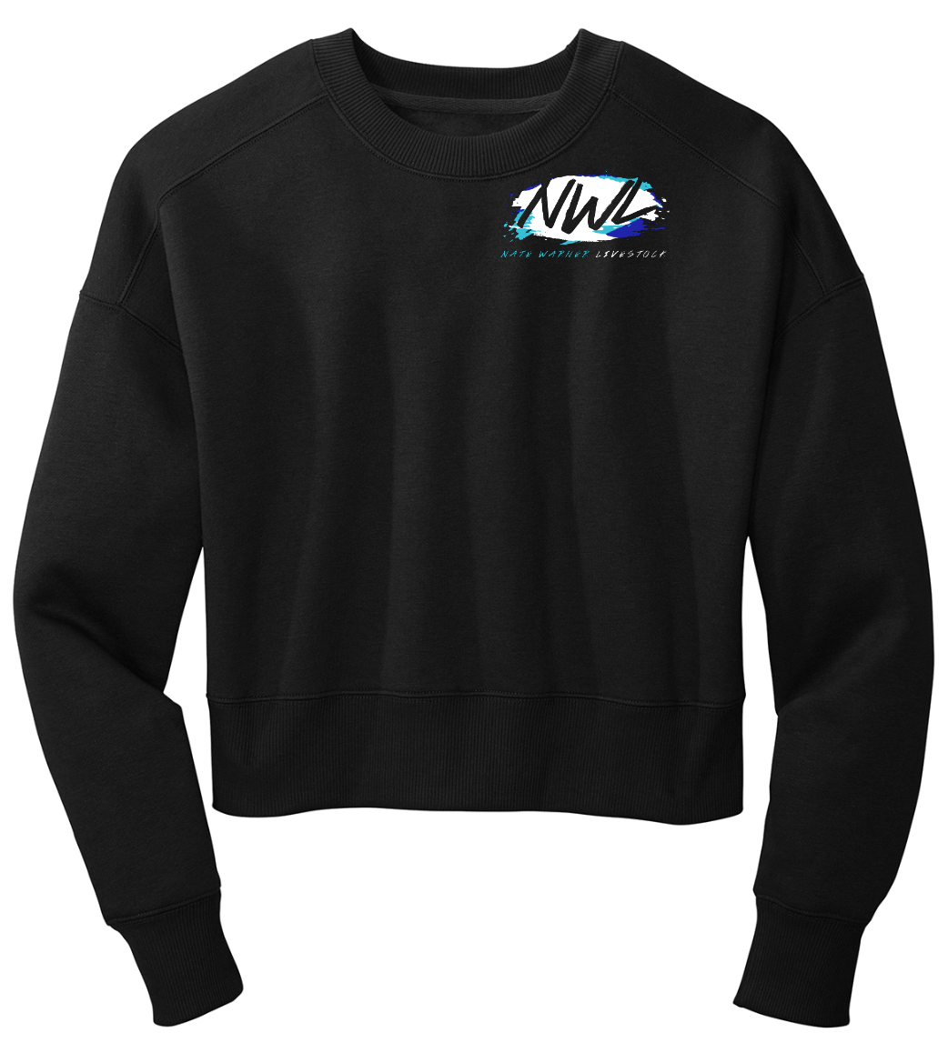 Nate Warner Livestock Women’s Perfect Weight® Fleece Cropped Crew