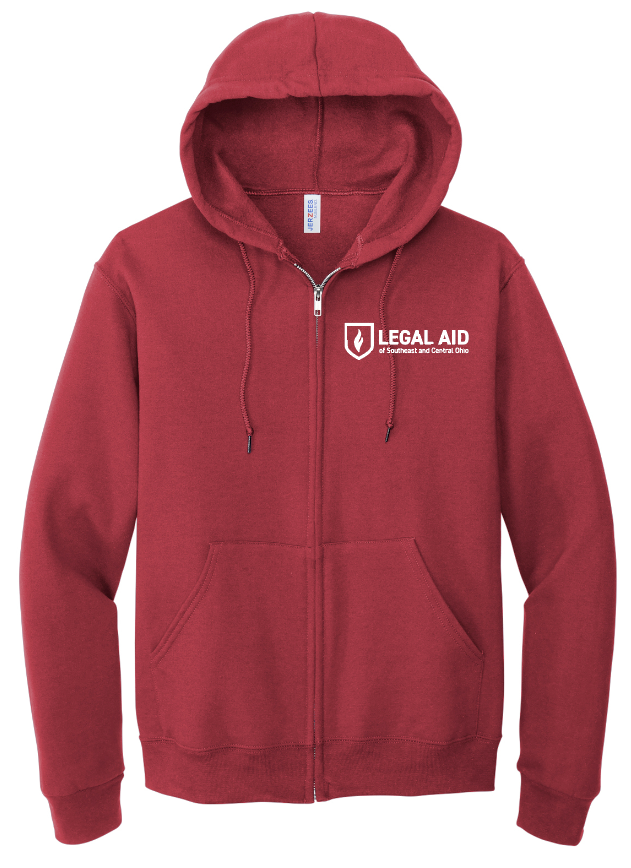 LASCO Full Zip Sweatshirt - Red