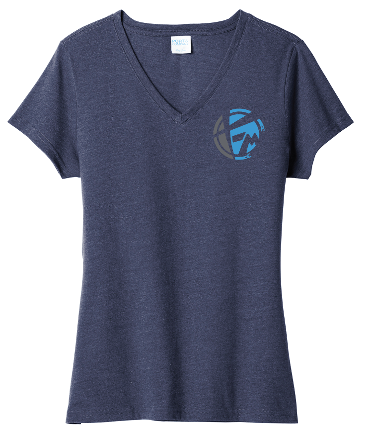 Freedom Ministries Connect Ladies V-Neck T- Shirt