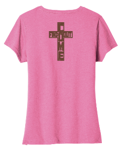 Freedom Ministries Come Find Out Ladies V-Neck T- Shirt