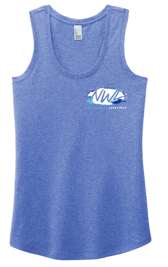 Nate Warner Livestock Tri-Blend Racerback Tank