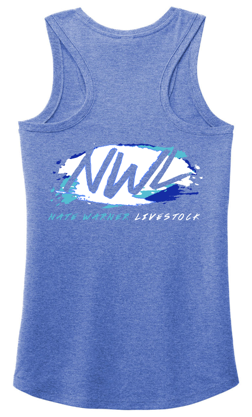 Nate Warner Livestock Tri-Blend Racerback Tank