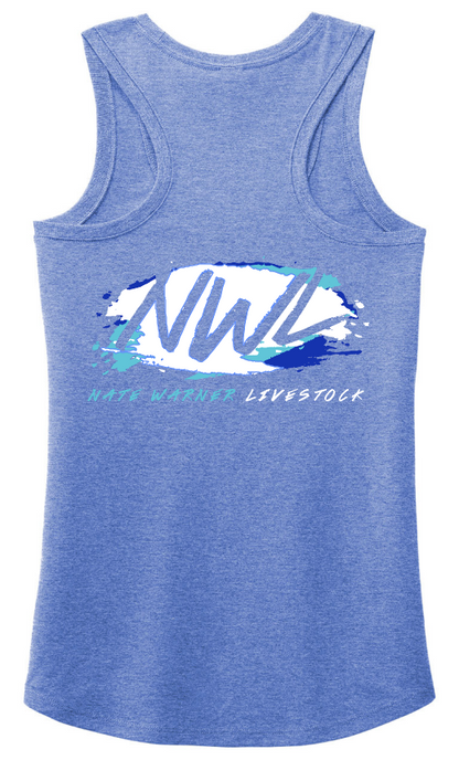 Nate Warner Livestock Tri-Blend Racerback Tank