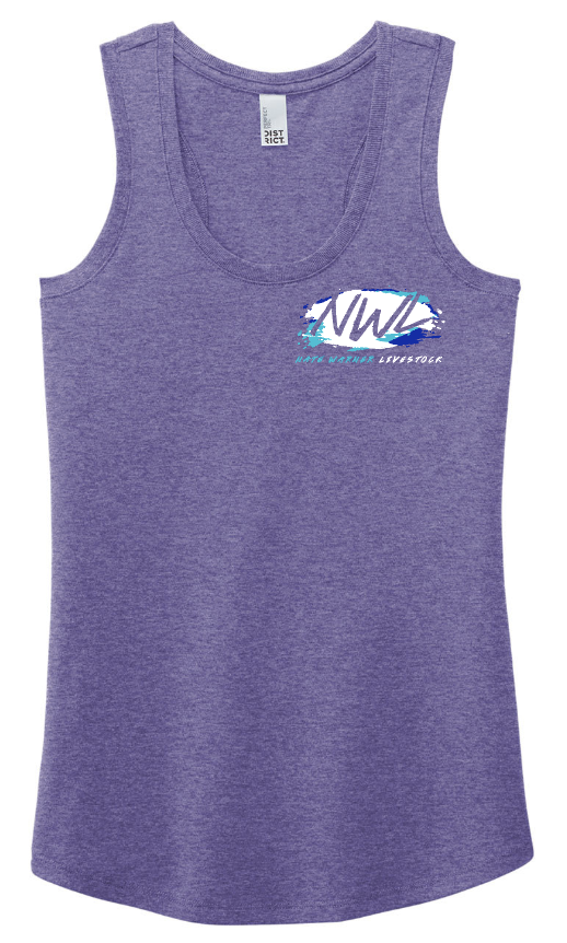 Nate Warner Livestock Tri-Blend Racerback Tank