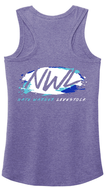 Nate Warner Livestock Tri-Blend Racerback Tank