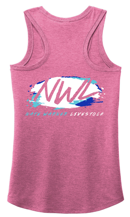 Nate Warner Livestock Tri-Blend Racerback Tank
