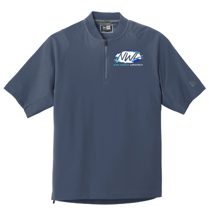 Nate Warner Livestock New Era cage Short Sleeve 1/4 Zip Jacket