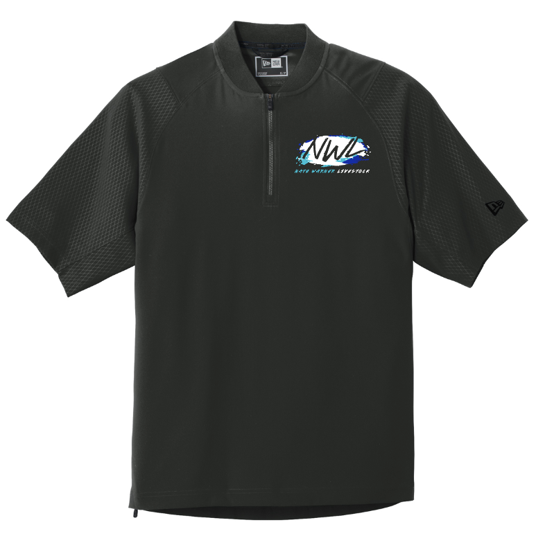 Nate Warner Livestock New Era cage Short Sleeve 1/4 Zip Jacket