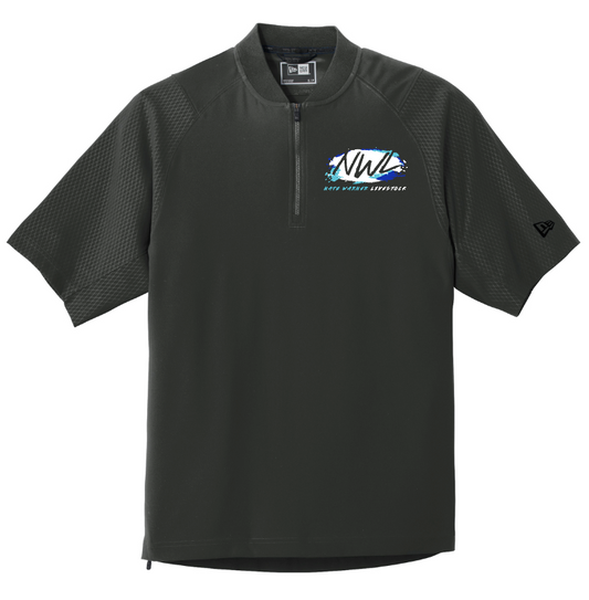 Nate Warner Livestock New Era cage Short Sleeve 1/4 Zip Jacket