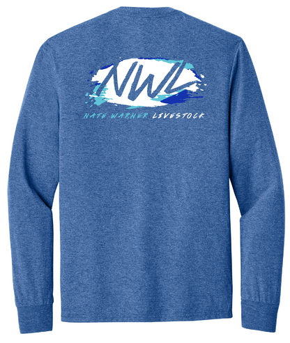 Nate Warner Livestock Tri-Blend Long Sleeve T-Shirt