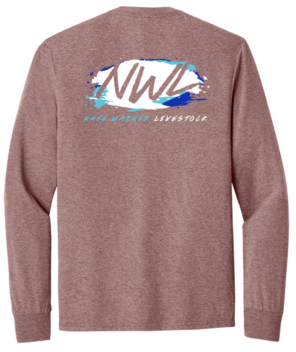 Nate Warner Livestock Tri-Blend Long Sleeve T-Shirt