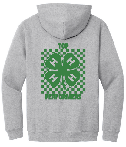 Top Performers Checkered Hooded Sweatshirt