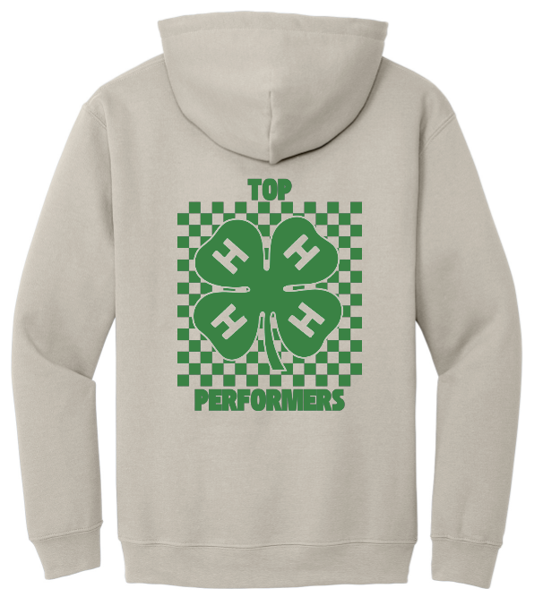 Top Performers Checkered Hooded Sweatshirt