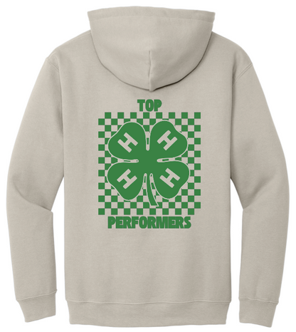 Top Performers Checkered Hooded Sweatshirt