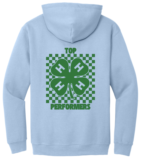 Top Performers Checkered Hooded Sweatshirt