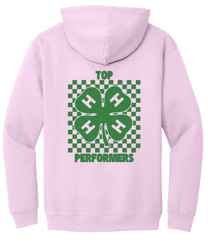 Top Performers Checkered Hooded Sweatshirt