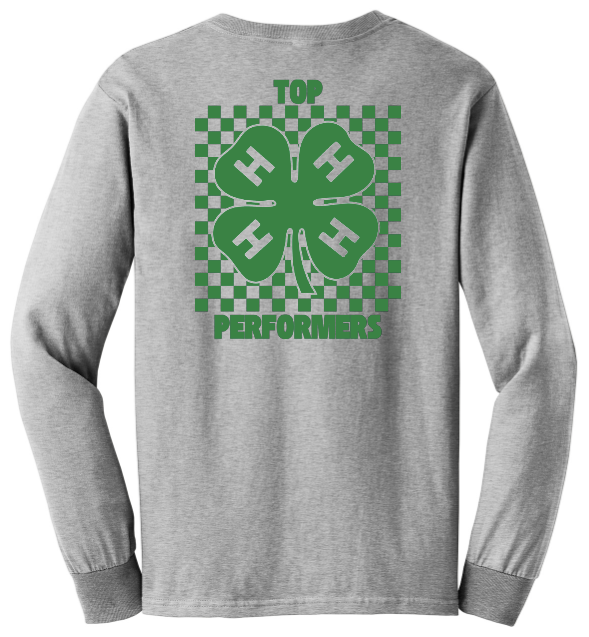 Top Performers 4-H Checkered Long Sleeve T-Shirt