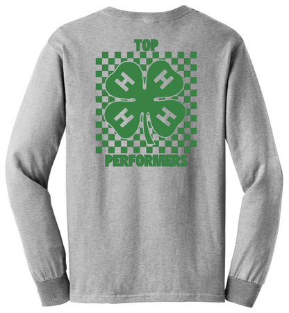 Top Performers 4-H Checkered Long Sleeve T-Shirt