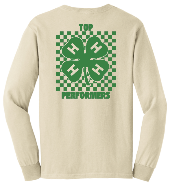 Top Performers 4-H Checkered Long Sleeve T-Shirt