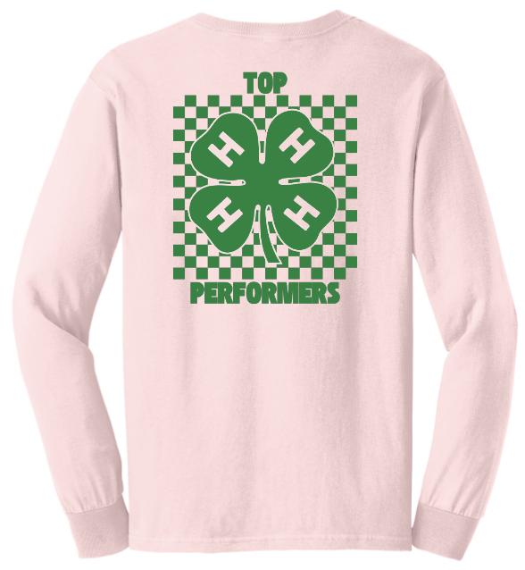 Top Performers 4-H Checkered Long Sleeve T-Shirt