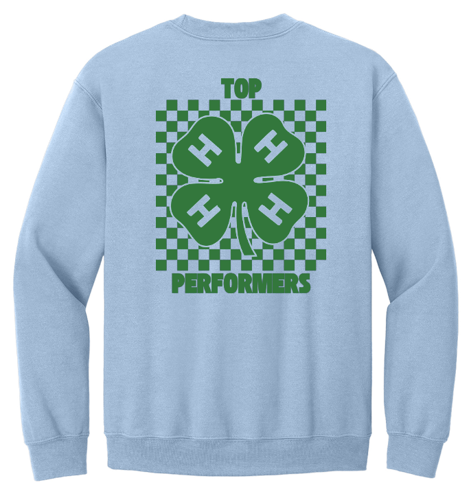 Top Performers 4-H Checkered Crewneck Sweatshirt