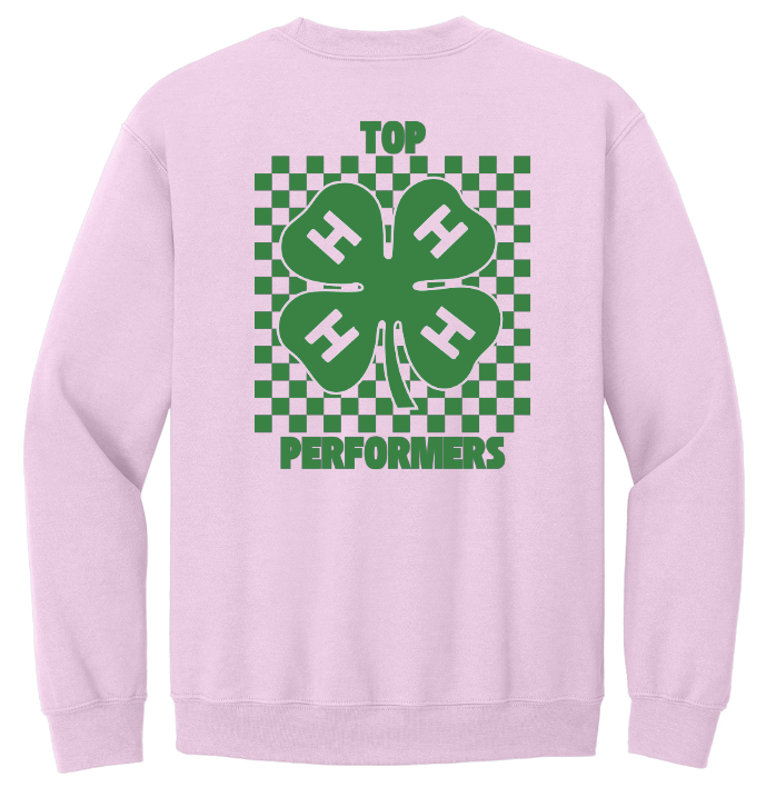 Top Performers 4-H Checkered Crewneck Sweatshirt