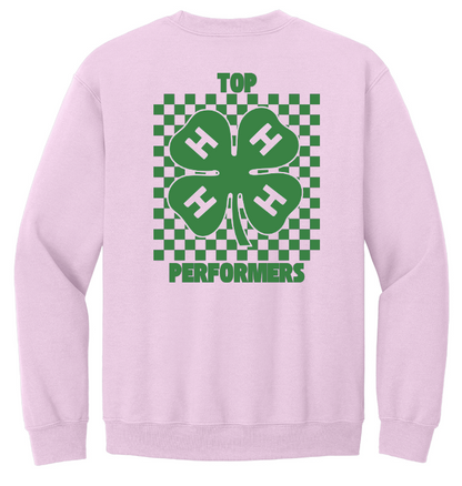 Top Performers 4-H Checkered Crewneck Sweatshirt