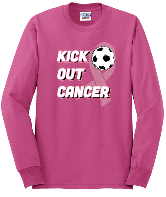 Circleville Soccer Kick Out Cancer Long Sleeve T-Shirt