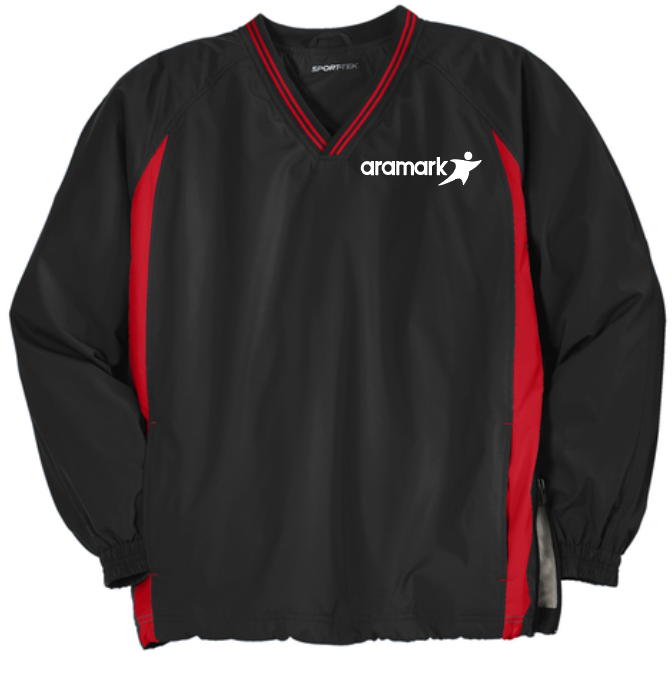 Aramark V-Neck Raglan Wind Shirt